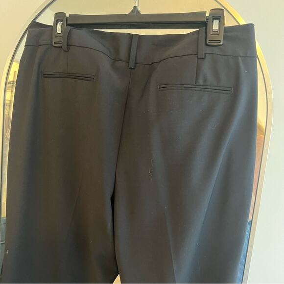 Talbots Women 14P Petite Wool Blend Wide Leg Career Navy Heritage Dress Pants - Picture 11 of 14